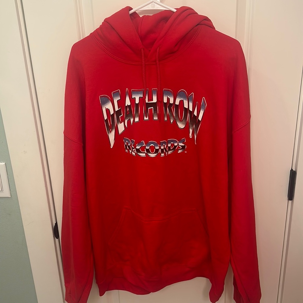 Death row record red hoodie